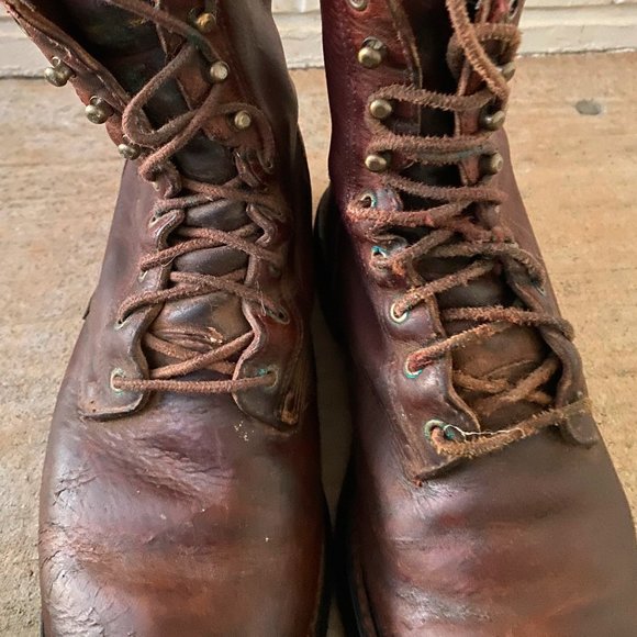 Ariat Cascade Boots Mens 9 D Cowboy Western Roper Brown Leather Lace Up main image 6